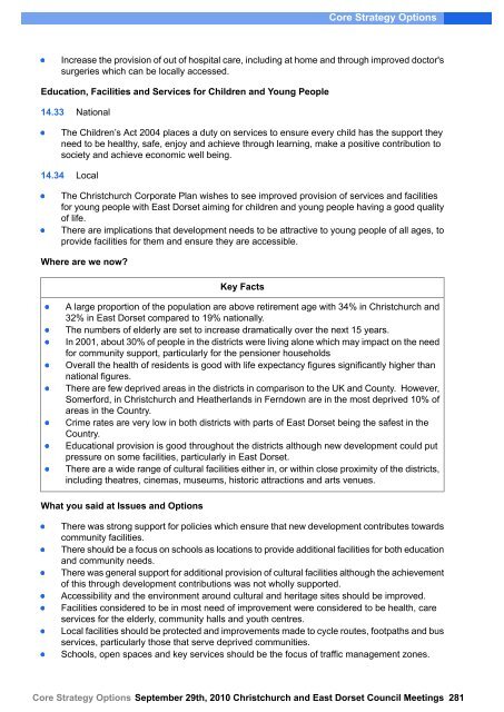 Core Strategy Options - Dorsetforyou.com