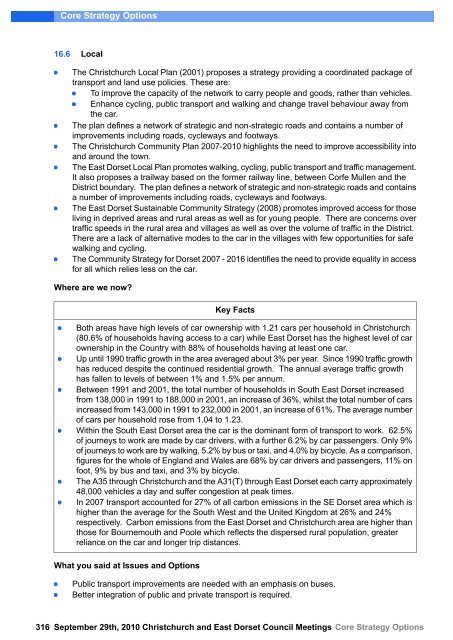 Core Strategy Options - Dorsetforyou.com