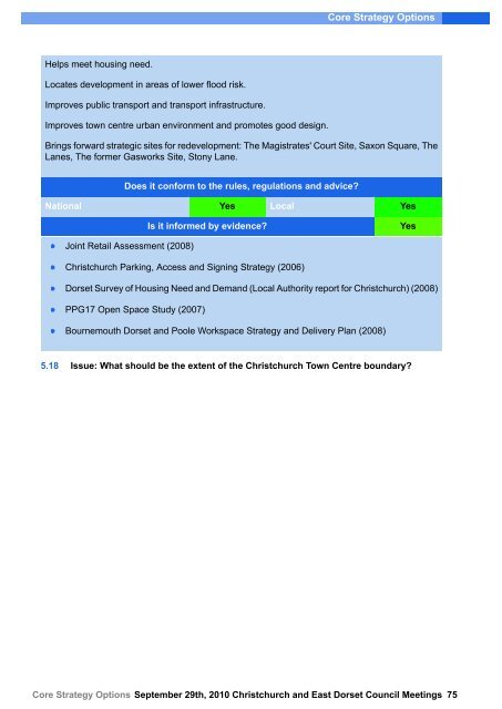 Core Strategy Options - Dorsetforyou.com