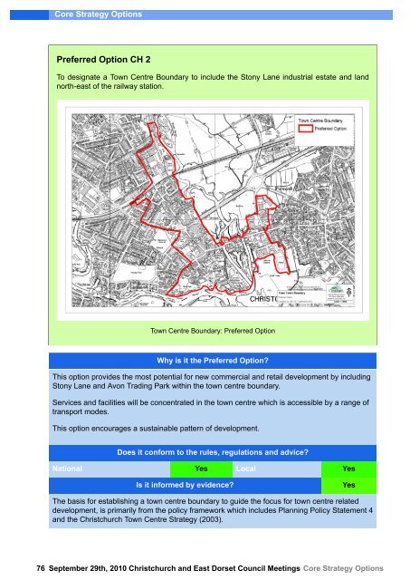 Core Strategy Options - Dorsetforyou.com