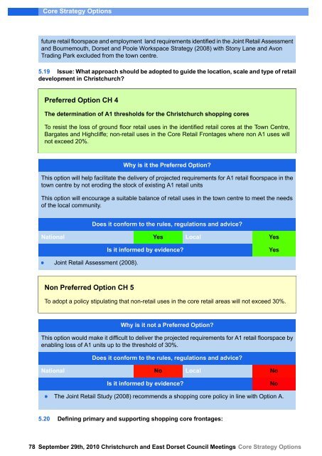 Core Strategy Options - Dorsetforyou.com