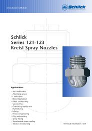 Schlick Series 121-123 Kreisl Spray Nozzles - DÃ¼sen-Schlick GmbH