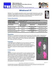 Millathane 97 brochure - TSE Industries, Inc.