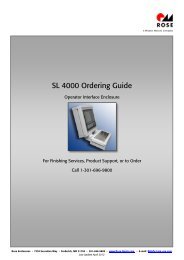 download sl4000 ordering guide - Rose & Bopla Enclosures