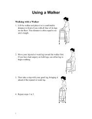 Using a Walker - French