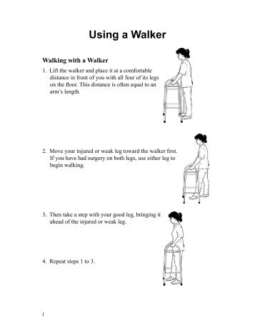 Using a Walker - French