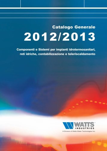 Catalogo Generale - Watts Industries