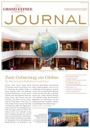 Zum Geburtstag ein Globus - Grand Elysée Hamburg