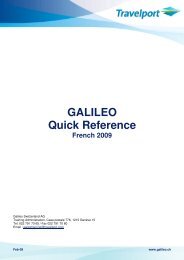 GALILEO Quick Reference French 2009 - index