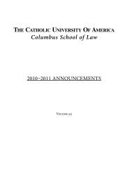Announcements - Columbus School of Law