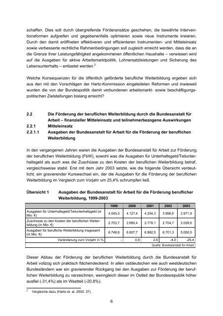 FÃ¶rderung der beruflichen Weiterbildung â quo vadis?