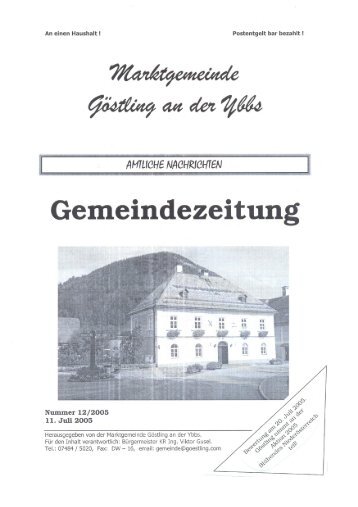 Wir gratulieren - Göstling an der Ybbs