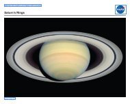 Lithograph: Saturn's Rings (PDF) - Amazing Space - STScI
