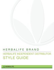 View Usage Guide and Instructions (PDF) - Herbalife