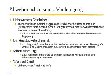 Freud: Abwehrmechanismen (1) - Ploecher.de