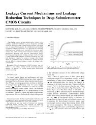 Leakage current mechanisms and leakage reduction techniques in ...