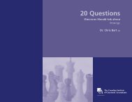 CICA 20 QUESTIONS Strategy - Institute of Chartered Accountants ...