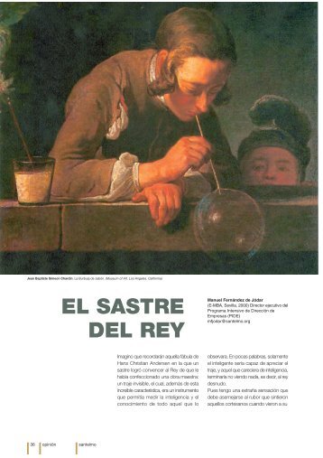 EL SASTRE DEL REY - Instituto Internacional San Telmo