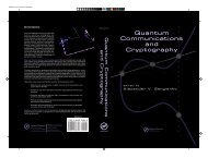 Quantum Communications and Cryptography Quantum ...
