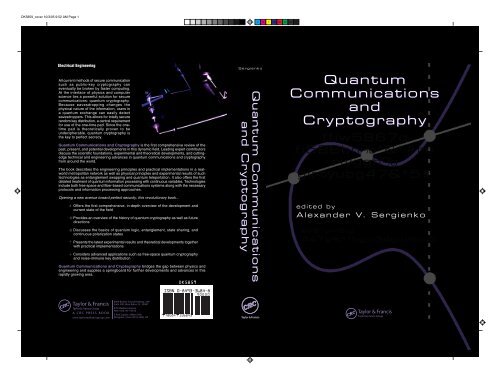 Quantum Communications and Cryptography Quantum ...
