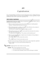 Capitalization - Fountainhead Press