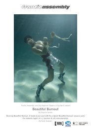 Download A Pdf Of The Beautiful Burnout Uk Tour Frantic Assembly
