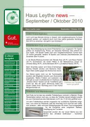 Ausgabe September / Oktober 2010 - Gelsenkirchener Golfclub ...