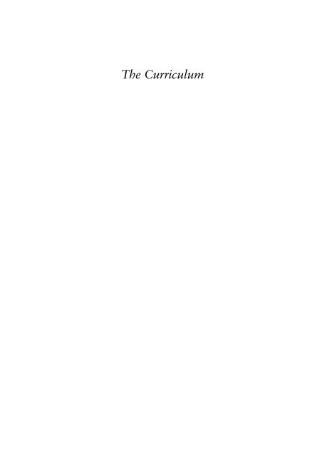 The Curriculum - WordPress.com