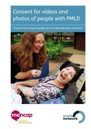 Consent for videos and photos of people with PMLD - the PMLD ...