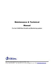 CI-600 Service Manual - CID, Inc.