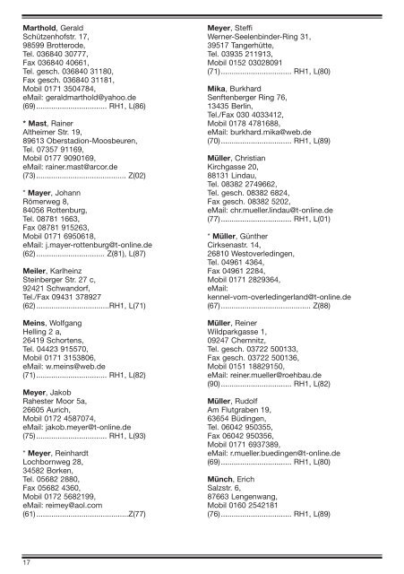 Aktuelle Richterliste - gsdca-wda