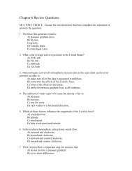 Chapter 6 Review Questions - UNL | Earth and Atmospheric Sciences