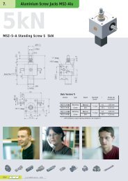 Screw Jacks with Aluminium Housing - TEA Machine Components Inc.