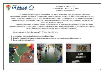 Artes - 4Âº bimestre - La Salle