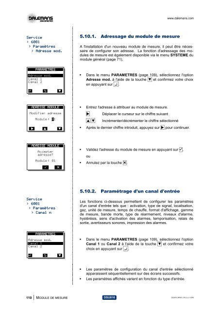 DSU816 - Dalemans Gas Detection