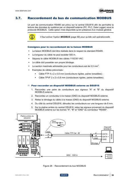DSU816 - Dalemans Gas Detection