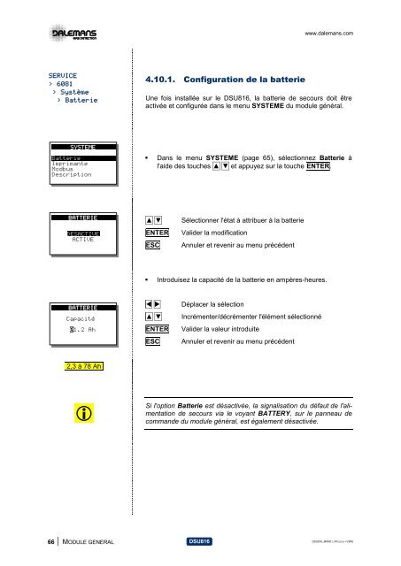 DSU816 - Dalemans Gas Detection