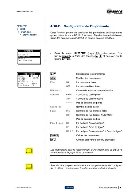 DSU816 - Dalemans Gas Detection