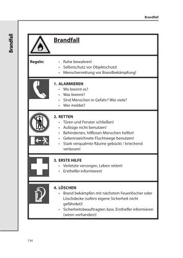 Notfallhandbuch zum Aushängen - Beispielseiten