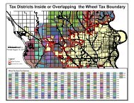 Wheel Tax Districts and District Map - City of Omaha