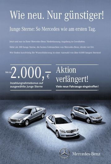 Mercedes Benz Junge Sterne Augsburg Mercedes Benz Junge Sterne Augsburg