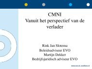 CMNI Vanuit het perspectief van de verlader - IVR