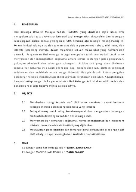 Kertas Cadangan (HAKUMS 8) - Sekolah Sains Sosial (UMS)