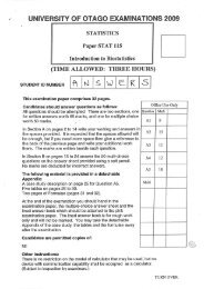 Revision 2009 Exam paper, solns