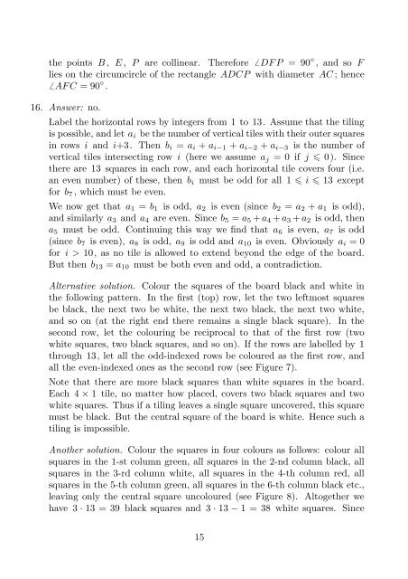 Solutions - Georg Mohr-Konkurrencen