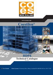 COES NZ Coestilen HDPE Technical Catalogue - Plastic Systems