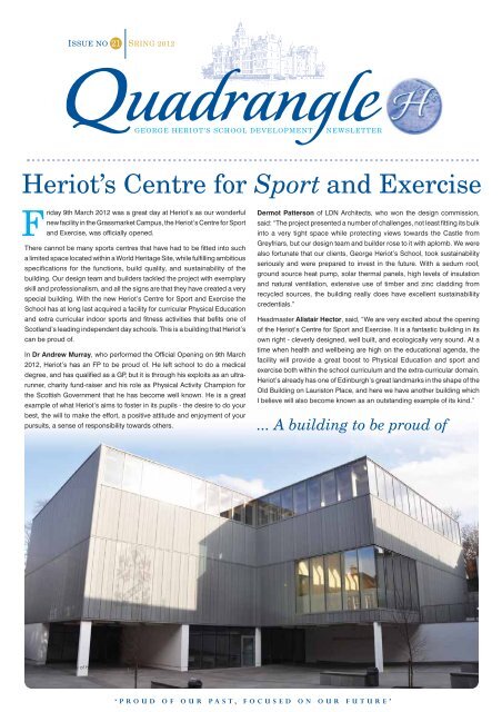 Heriot S Centre For Sport And Exercise George Heriots School Heriot S Centre For Sport And Exercise George Heriots School
