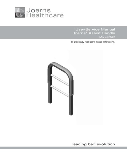 F025 Assist Handle Manual - Joerns