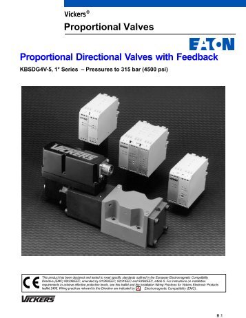 Proportional Directional Valves with Feedback Proportional ... - Vickers