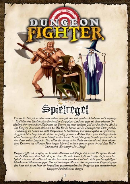 Dungeon Fighter Spielregel DEUTSCH - Heidelberger Spieleverlag